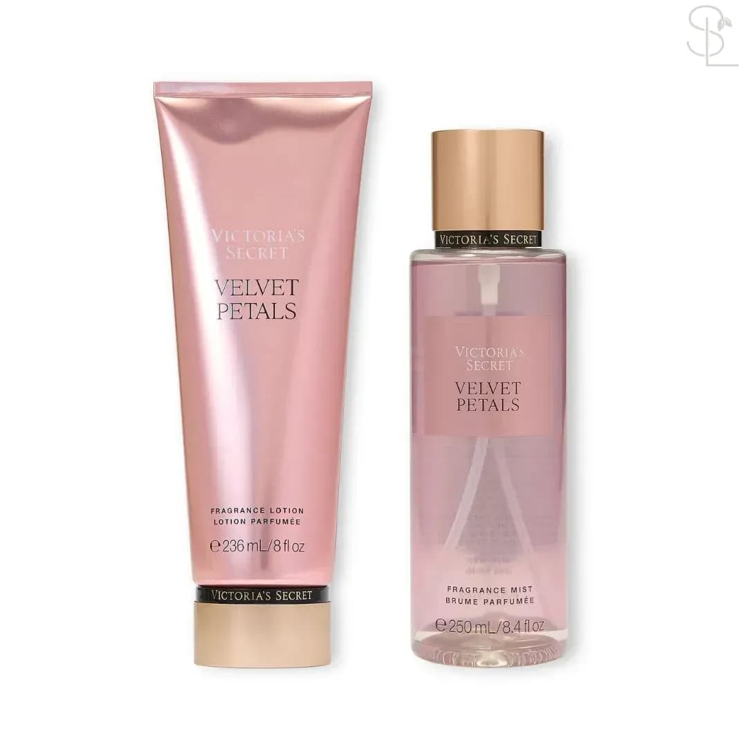 Подарункові набори Victoria's Secret Подарунковий набір Victoria's Secret Velvet Petals лосьйон та спрей - фото товару 1